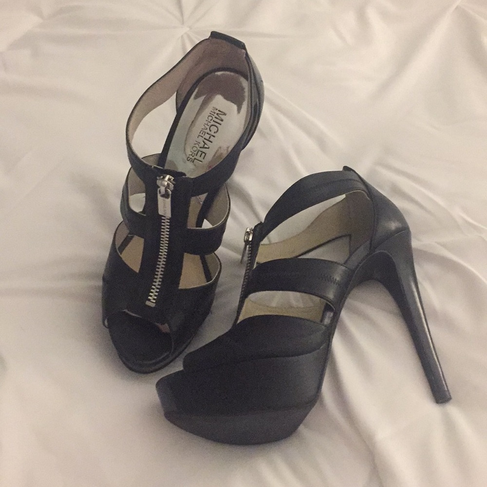 MICHAEL Michael Kor’s Black High Heel Sandals - 7